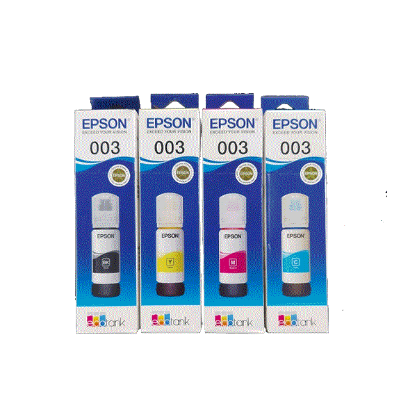 Epson 003 Ink Price in Bangladesh 2026 | BKCMY Full Set Bottle