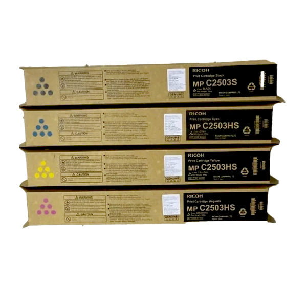 Ricoh MP C2503HS CMYK Four Color Toner Cartridge