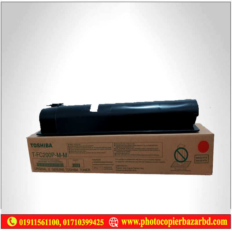 Toshiba T-FC200P-M Magenta Toner Cartridge with Best Price in Dhaka, Bangladesh
