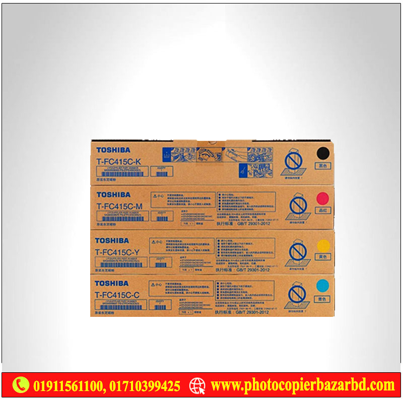Toshiba T-FC415C-YMCK Color Toner Cartridge